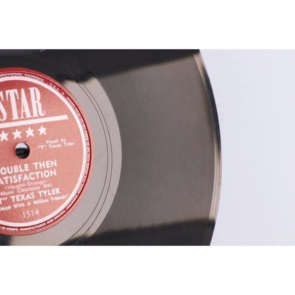 T. Texas Tyler Trouble Then Satisfaction / Mona Lisa 1950 10" 78 rpm Record 1514 - Picture 8 of 16